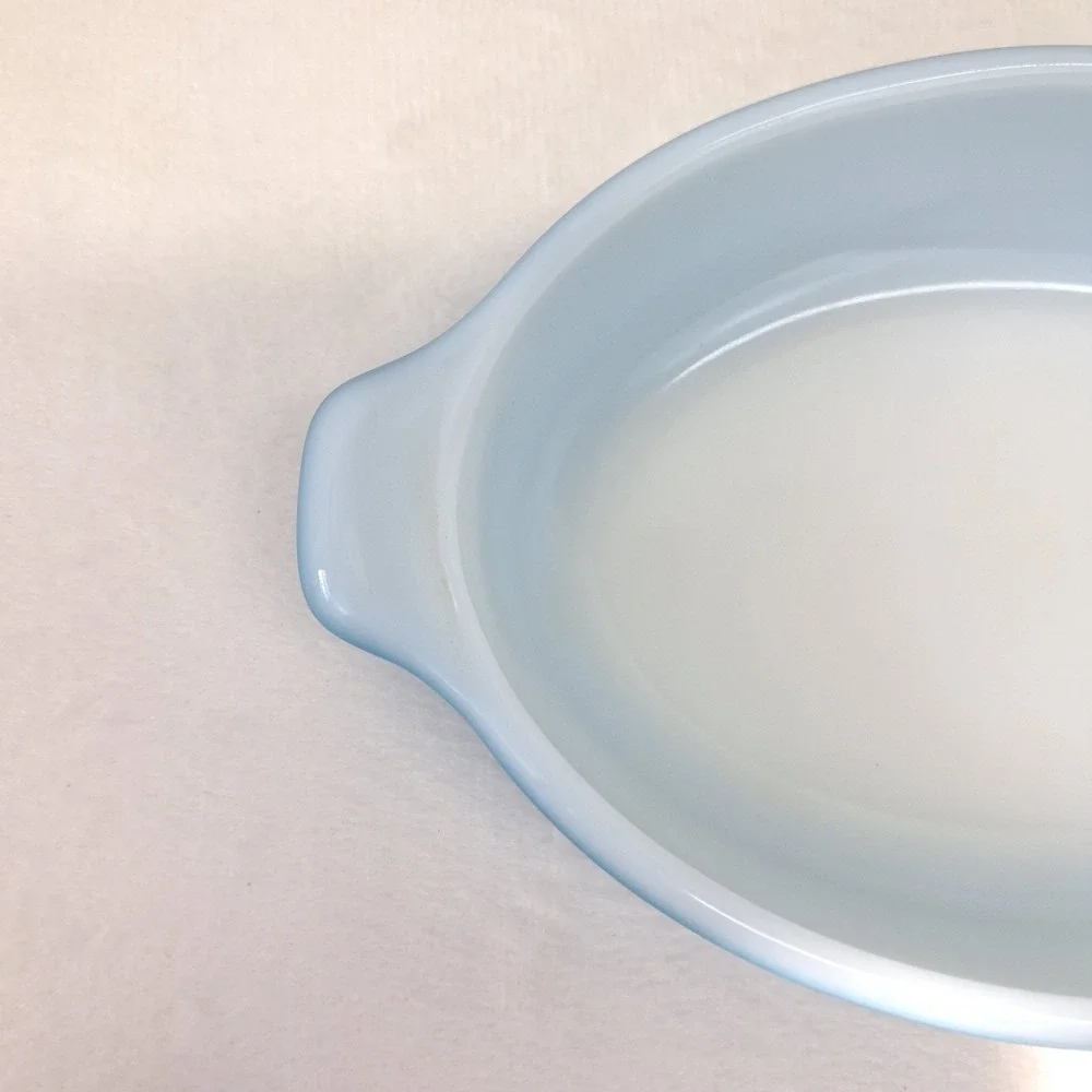 Vintage Pyrex 10 oz Horizon Blue 700 Au Gratin Souffle Dish Baker Vtg Pixie USA